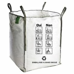 Castorama Big Bag Sac à Gravats 1500 Kg Blanc