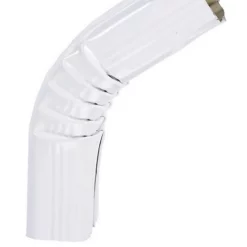 Castorama Coude Frontal Extérieur Alu Blanc