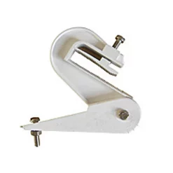 Castorama Crochet Orientable PVC Pour Couverture Ondulée Blanc