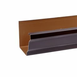 Castorama Gouttière Alu Brun Ø33 Mm L.2 M